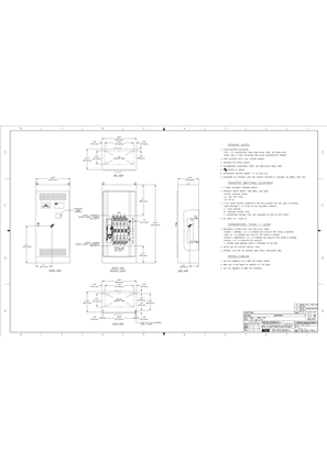 Outline Drawing | ASCO 4000 & 7000 SERIES Transfer Switch (ATS/ACTS/ADTS) | 1200 Amps | Frame H | Front Connected | 713201-A (IEC Metric)