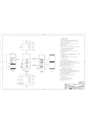 Outline Drawing | ASCO 7000 SERIES Bypass Isolation Transfer Switch (ACTB/ADTB/ATB) | 600 - 1200 Amps | Type 1 | Frame H | 736939-A (IEC Metric)