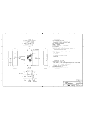 Outline Drawing | ASCO 4000 & 7000 SERIES Transfer Switch (ATS/ACTS/ADTS) | 150 - 600 Amps | Type 3R/12 | Frame J | Front Connected | 780147-A (IEC Metric)