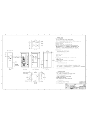 Outline Drawing | ASCO 7000 SERIES Bypass Isolation Transfer Switch (ACTB/ADTB/ATB) | 150 - 600 Amps | Type 3R/3RX | Frame J | 802093-002-A (IEC Metric)