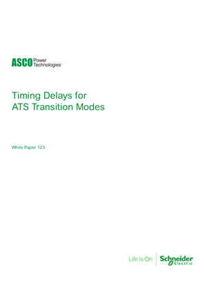 ASCO White Paper | Timing Delays for ATS Transition Modes