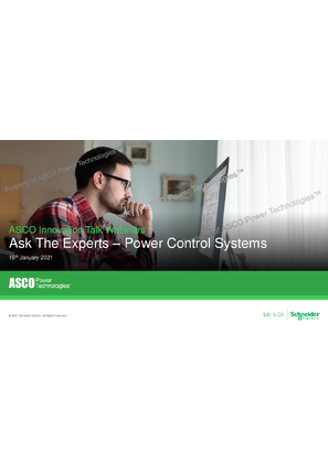 ASCO Innovation Talk Webinar Slides | Ask the Experts – Power Control Systems