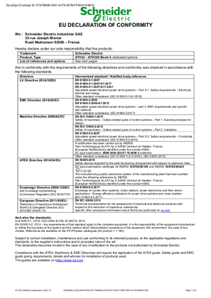 ATV32 320B EU DECLARATION