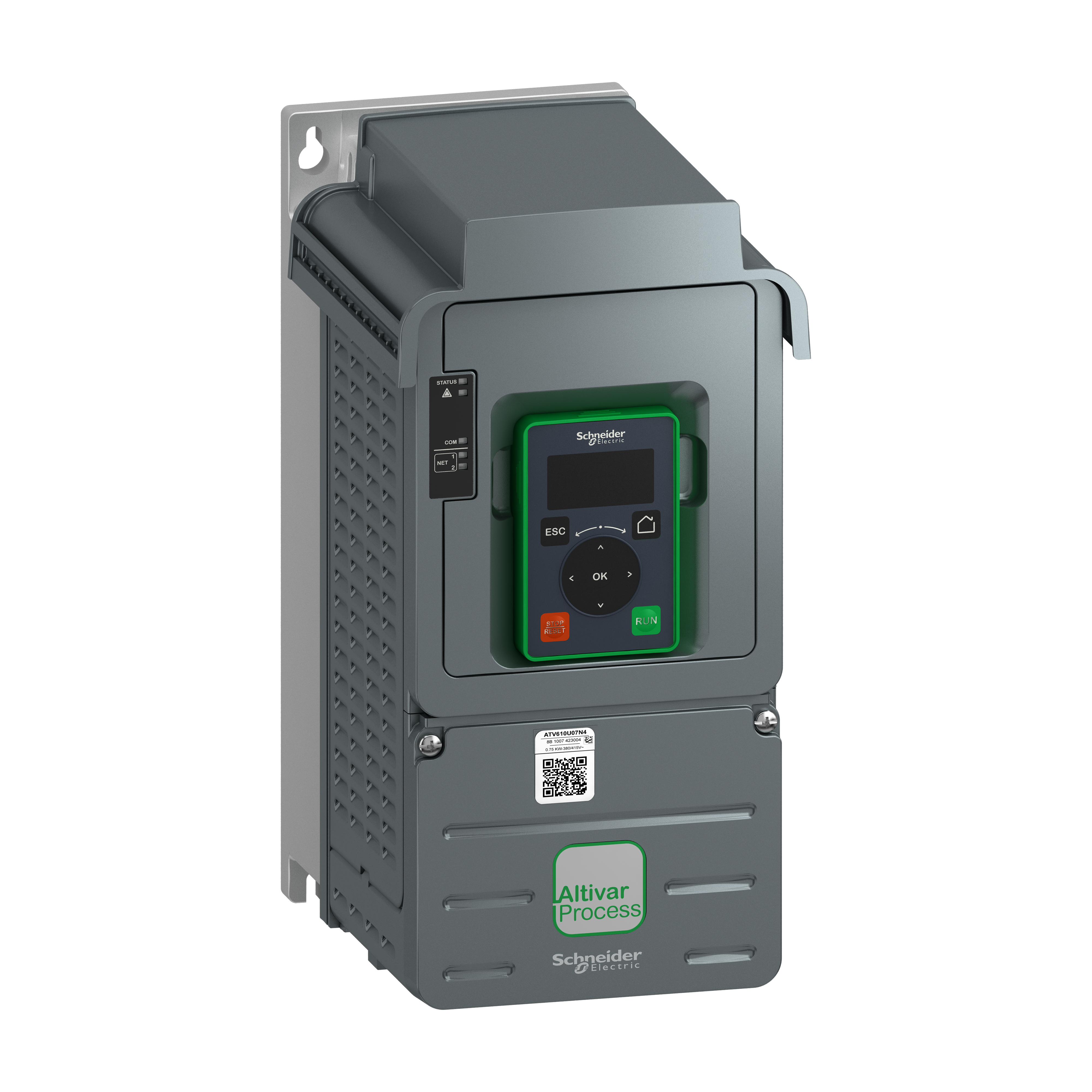 variable speed drive, Easy Altivar 610, 0.75kW, 1hp, 380 to 460V, IP20
