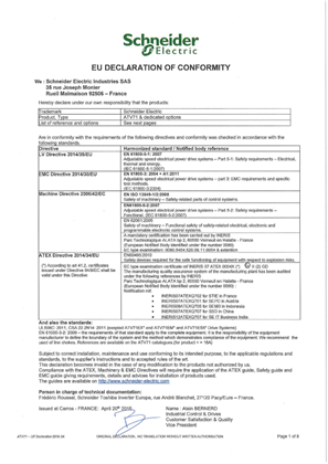 ATV71 EU DECLARATION