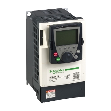variable speed drive ATV71 - 0.75kW-1HP - 240V - EMC filter-graphic terminal