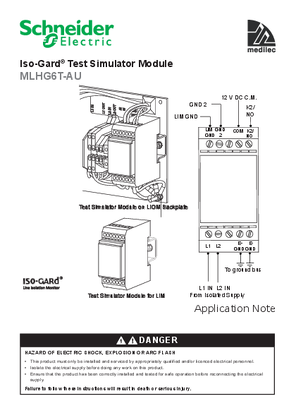 Application note F2394/02 for MLHG6T-AU ISO-GARD Note Test Simulation Module 