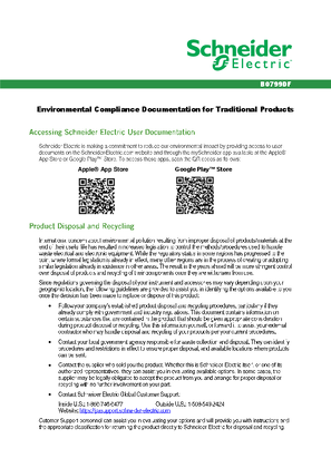 Environmental Compliance Documentation for Traditional Products