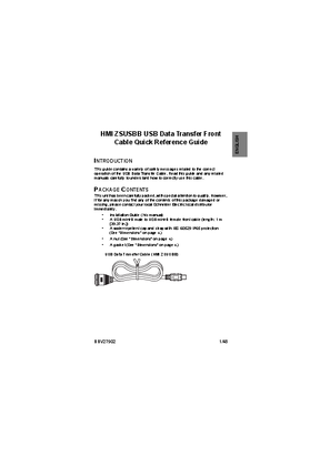HMIZSUSBB USB Data Transfer Front Cable