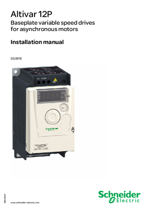 ATV12P Installation manual (Baseplate)