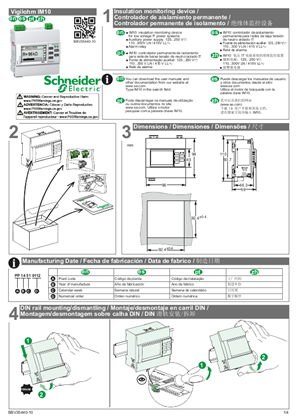 Vigilohm IM10 - Insulation monitoring device - Instruction sheet