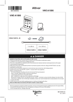 Instruction sheet - Remote display IP54 - VW3A1006