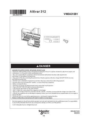 Instruction sheet VW3A31201