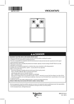 Instruction Sheet  CANTAP - VW3CANTAP2