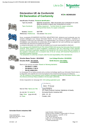 Linergy TR_Ancillary equipment_Terminal blocks for copper conductors_NSYTRR_BE24031203