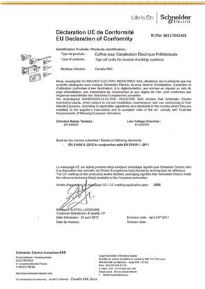 Canalis KBC EU Declaration