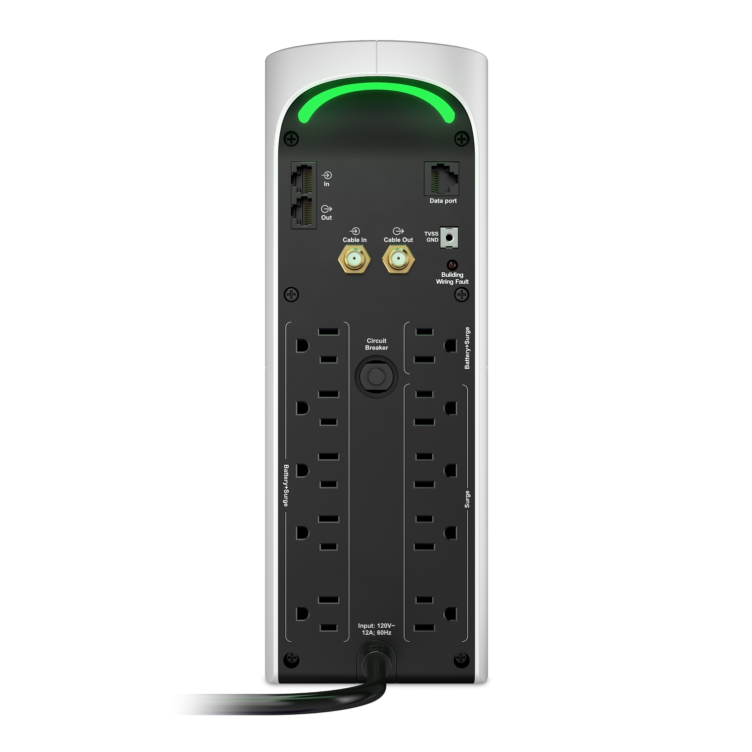 APC Back-UPS Pro 1500S, 1500VA, 120V, Sinewave, AVR, LCD, 2 USB charging  ports, 10 NEMA outlets (4 surge), 78175723