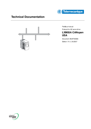 LXM05 CANopen Protocol for AC Servo Drives, USA Fieldbus Manual