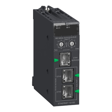 X80 EIO modul, M580 Ethernet hátlaphoz, lakkozott BMECRA31210C