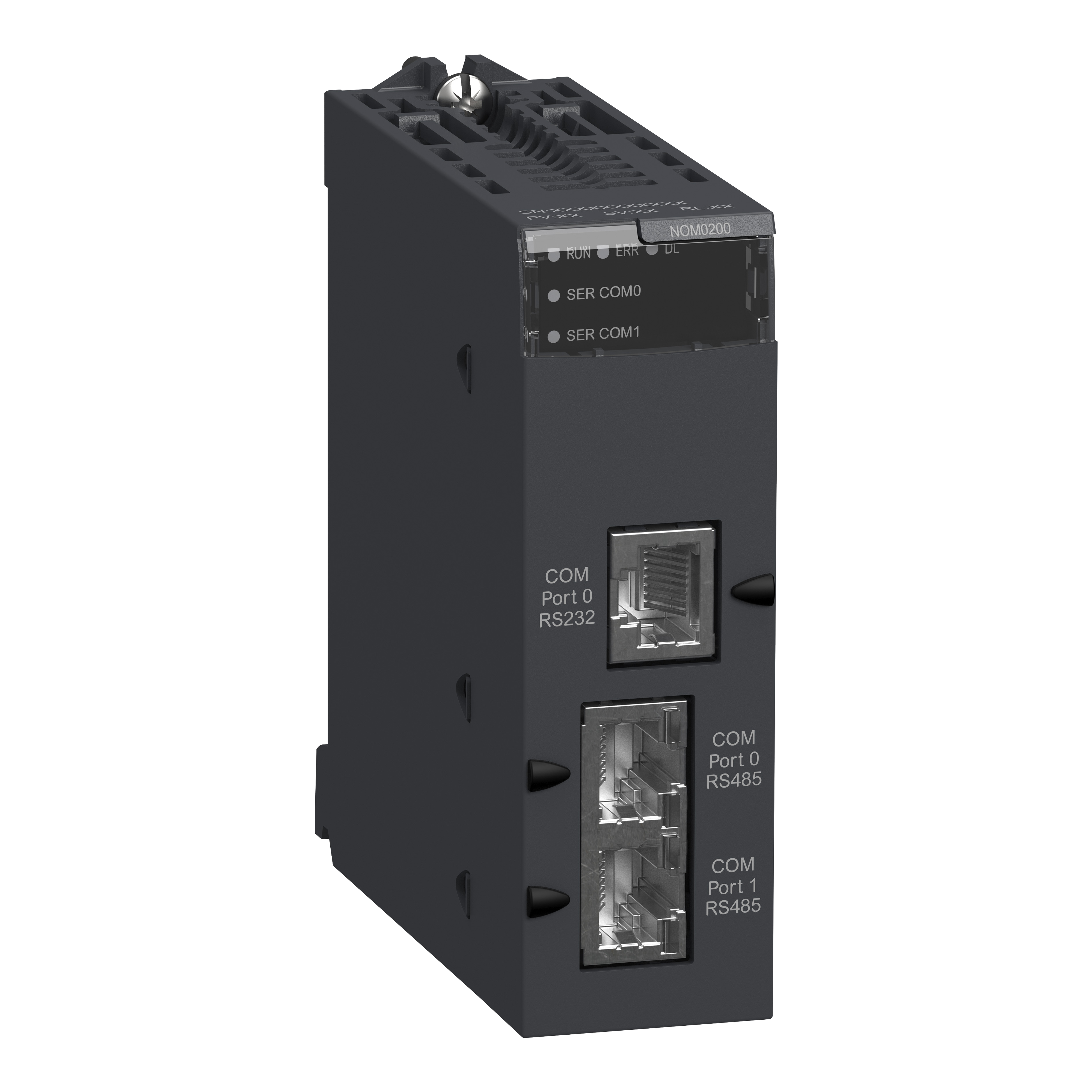 communication module, Modicon X80, Serial link module, 2 RS485 or 232 ports in Modbus and character mode