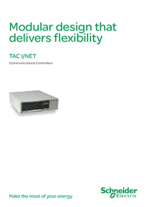 TAC I/NET Communications Controllers Brochure
