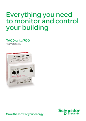 TAC Xenta 700 a Complete Building Management System Brochure
