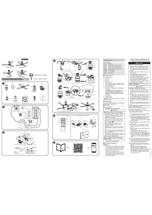 BRU3300500 - Airflow, ceiling sweep fans, user instructions