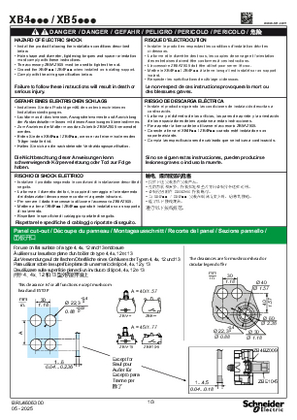 XB4-XB5 - Mounting - Instruction Sheet