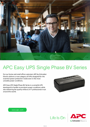 EASY UPS BV Family Overview Brochure - 230V