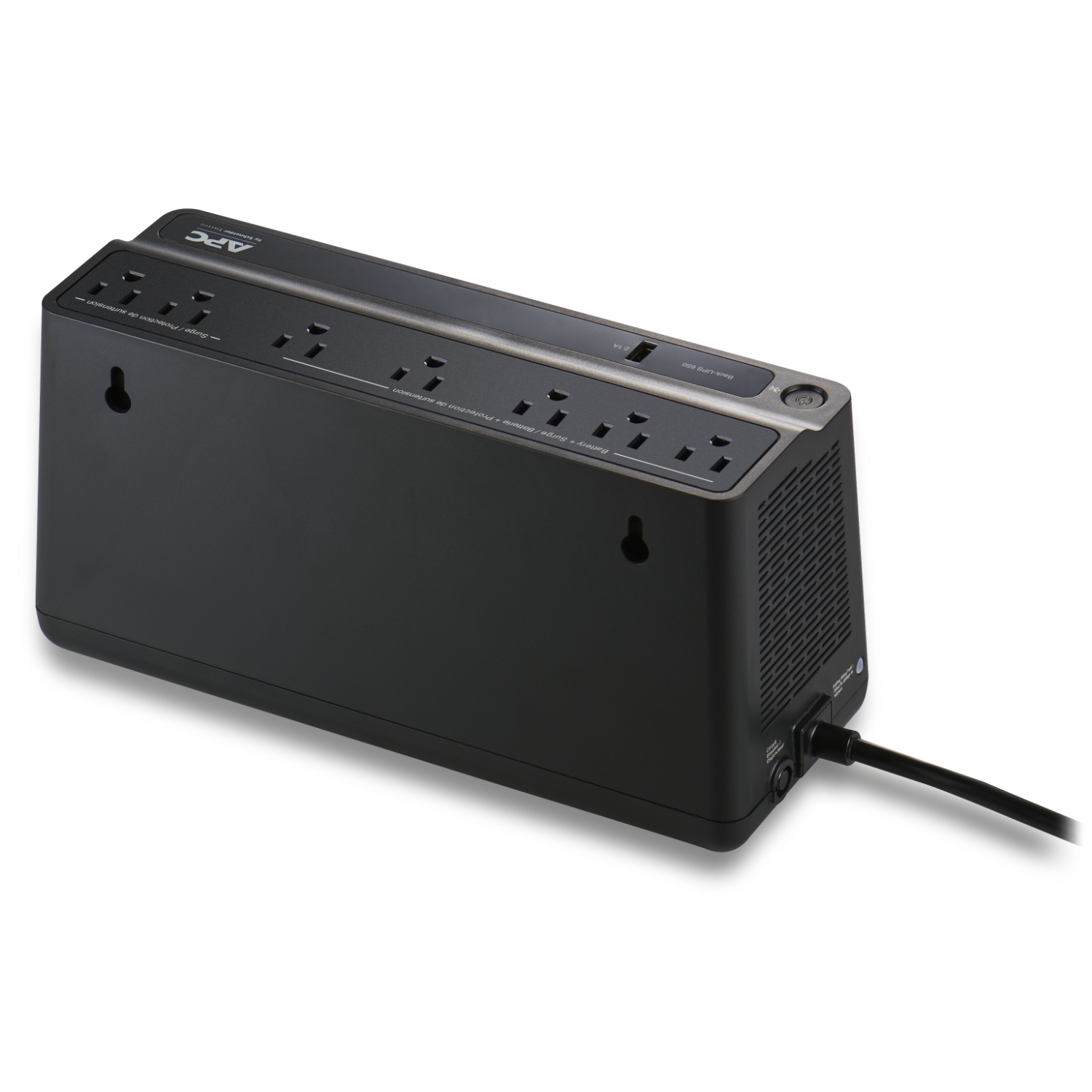 BVN650M1-CA - APC Back UPS, 650VA/360W, Floor/Wall Mount 120V, 7x