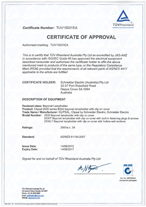 Lighting, 2530, Declaration of Conformity