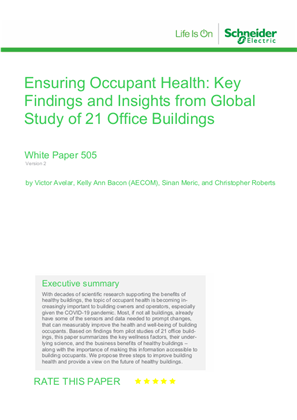Ensuring Occupant Health: Key Findings and Insights from Global Study of 21 Office Buildings