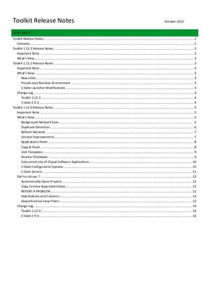 C-Bus Toolkit Software and Release Notes - V1.12.3