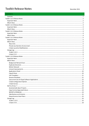 C-Bus Toolkit Software and Release Notes - V1.12.5