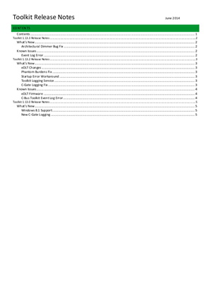 C-Bus Toolkit Software and Release Notes - V1.13.3