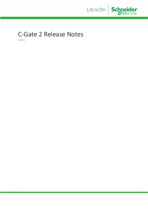 C-Bus C-Gate 2 Windows Installer Release Notes V2.11.11