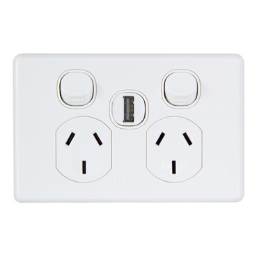 C2000 Series Twin Power Outlet With 1 X 30USBAM