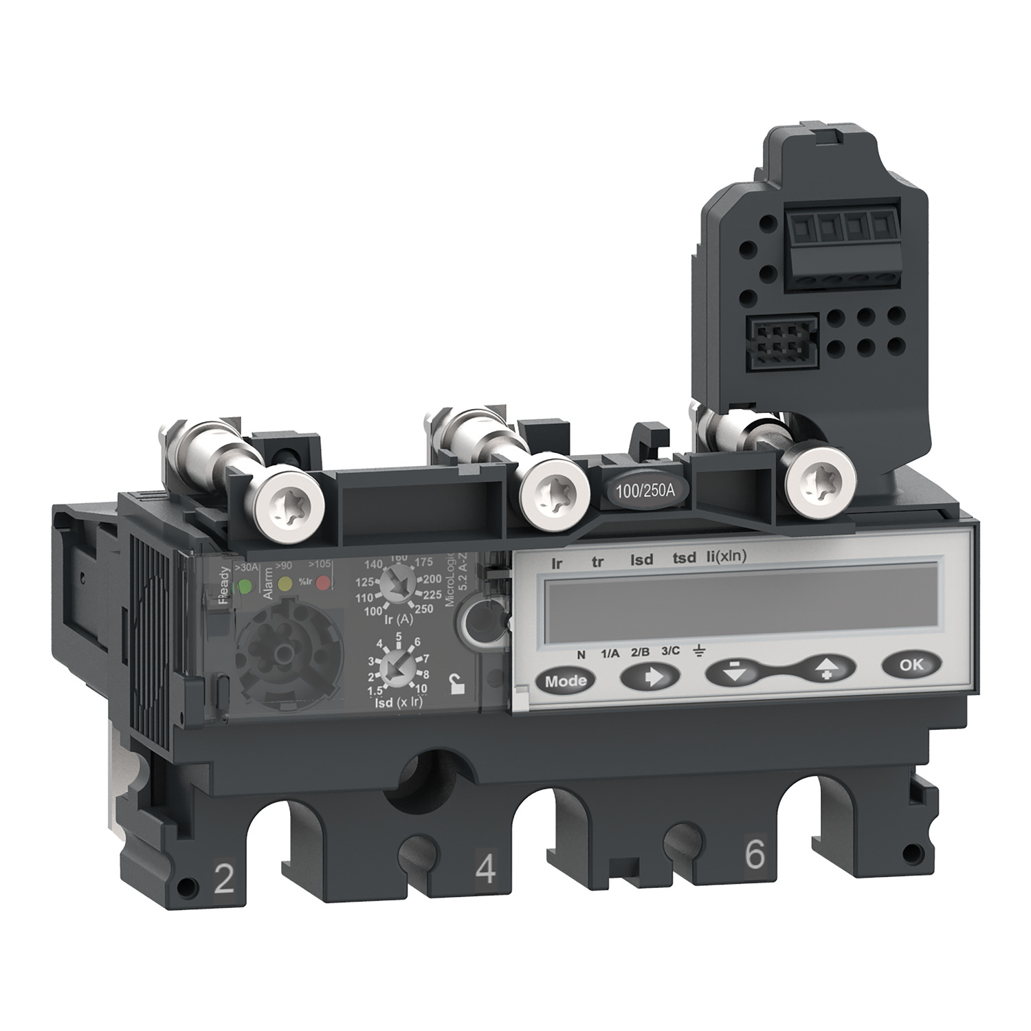 Megszakító kioldóblokk 16Hz 2/3 hálózatvédő NSX100-250-hez  ÚjGen Micrologic5.2A-Z 3P3D Schneider