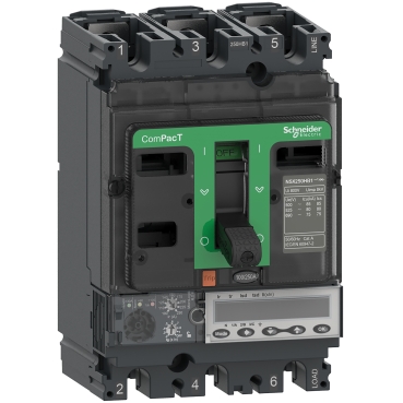 Megszakító ComPacT NSX250HB2, 100 kA 690 VAC, MicroLogic 6.2 E kioldóegység 250 A, 4P4d C25W46E250