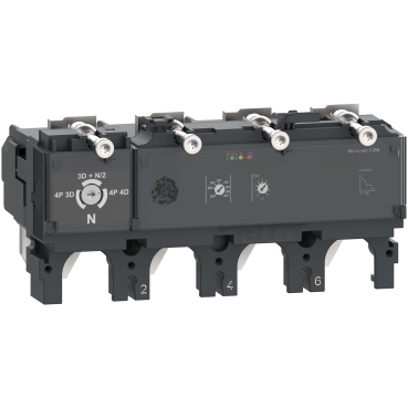 Kioldóegység MicroLogic 2.3 AB   ComPacT NSX 400/630 megszakítóhoz, elektronikus, beállítás 400 A, 4P4d C4042B400