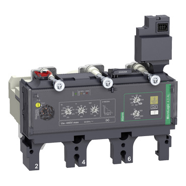 Kioldóegység MicroLogic 4.3 AL   ComPacT NSX 630 megszakítóhoz, elektronikus, beállítás 570A, 3P3d C6334A570
