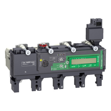 Kioldóegység MicroLogic 7.3 E   ComPacT NSX 630 megszakítóhoz, elektronikus, beállítás 570A, 4P4d C6347E570
