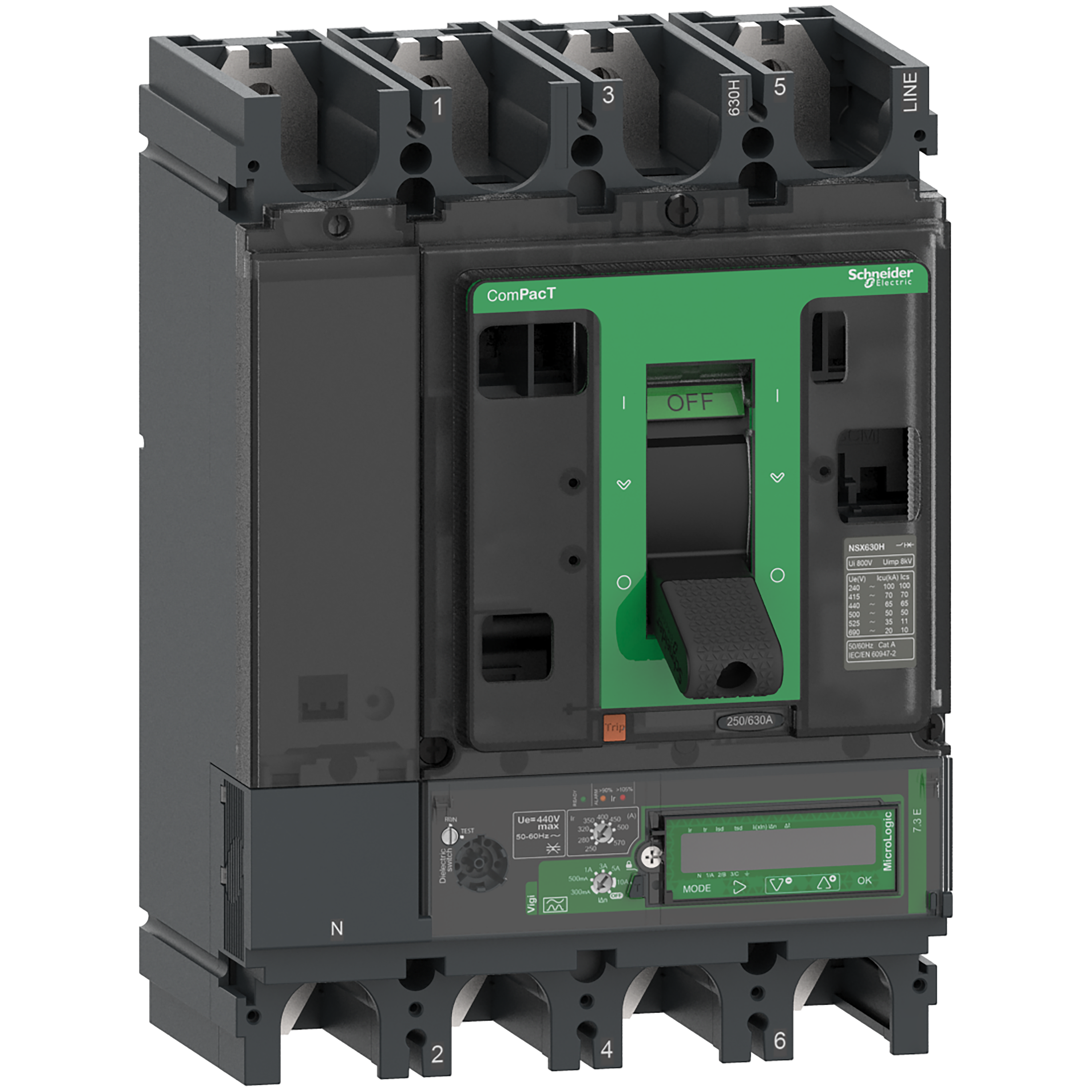 NSX630H DISJV 4P4D MIC7.3 570A