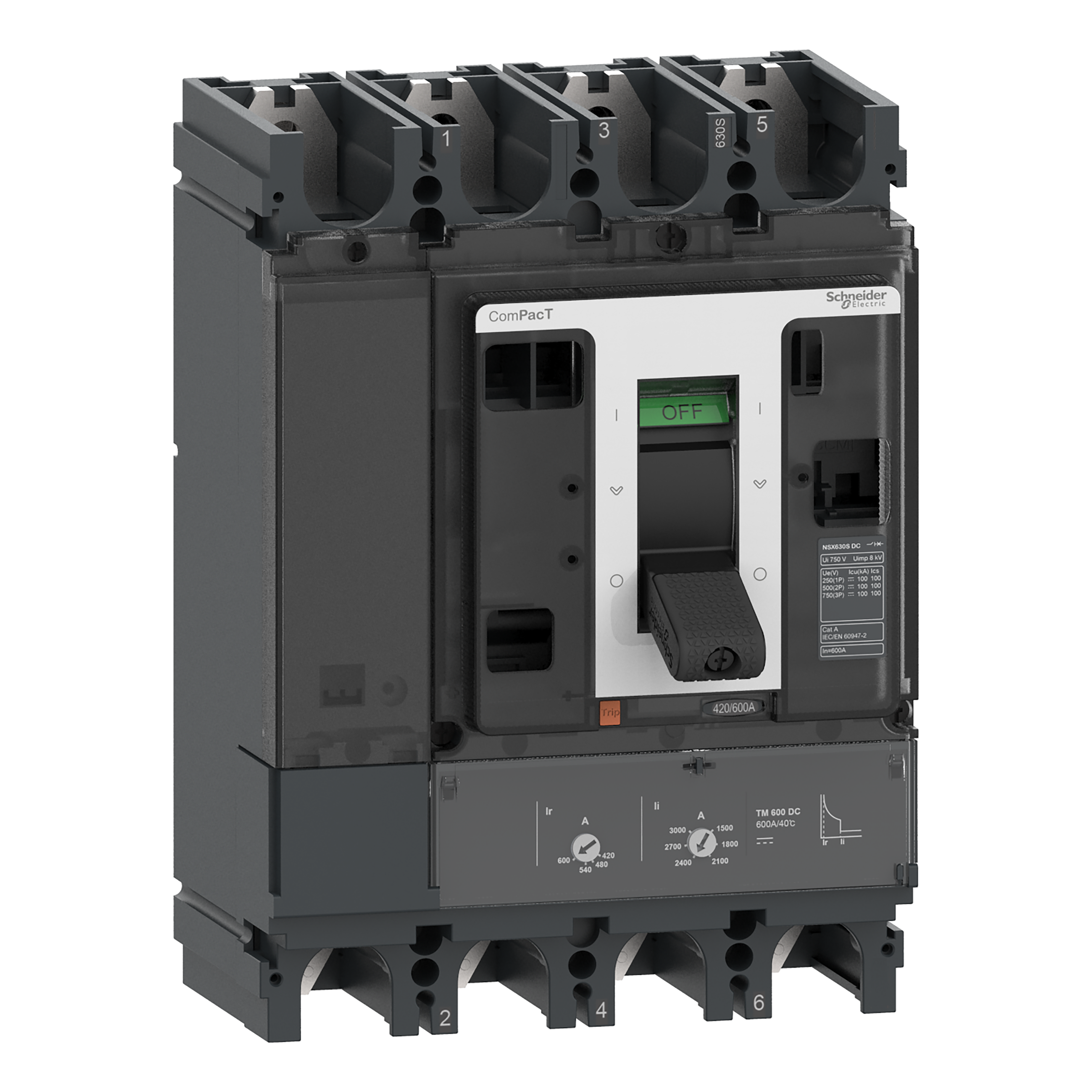 NSX630SDC DISJ 4P4D 500A