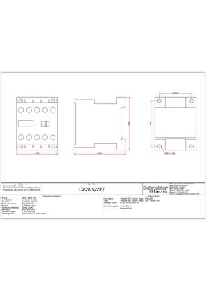 Technical drawing for CA2KN22E7_CAD_DOC