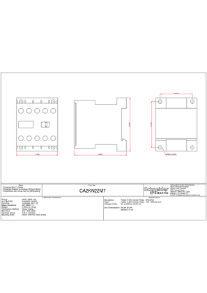 Technical drawing for CA2KN22M7_CAD_DOC
