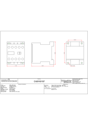 Technical drawing for CA2KN31B7_CAD_DOC
