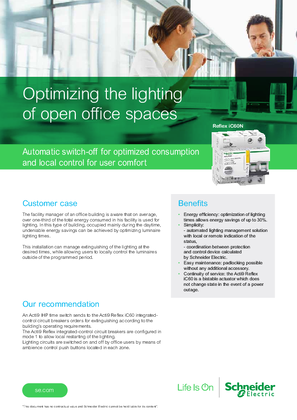 Optimizing the lighting of open office spaces