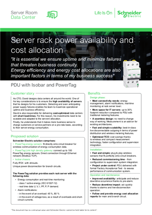 PowerTag and Isobar in data center