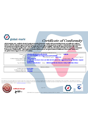 Clipsal 530 series, batten lamp holders, Certificate, RCM, Global Mark Pty Ltd.